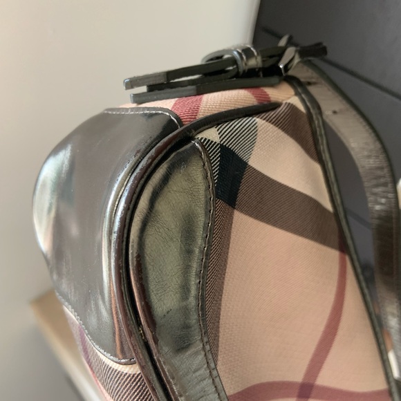 Burberry supernova check pochette with gunmetal - Picture 3 of 10